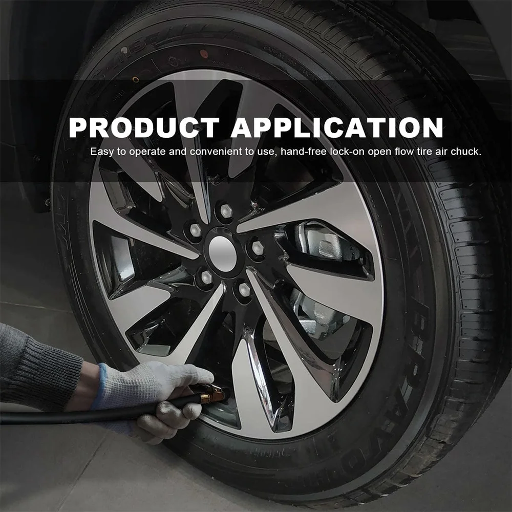 

1/4 дюйма латунный замок для накачивания шин на воздушном патроне, мини-воздушный компрессор, патрон для накачивания шин, конец шланга для ремонта шланга-2 упаковки