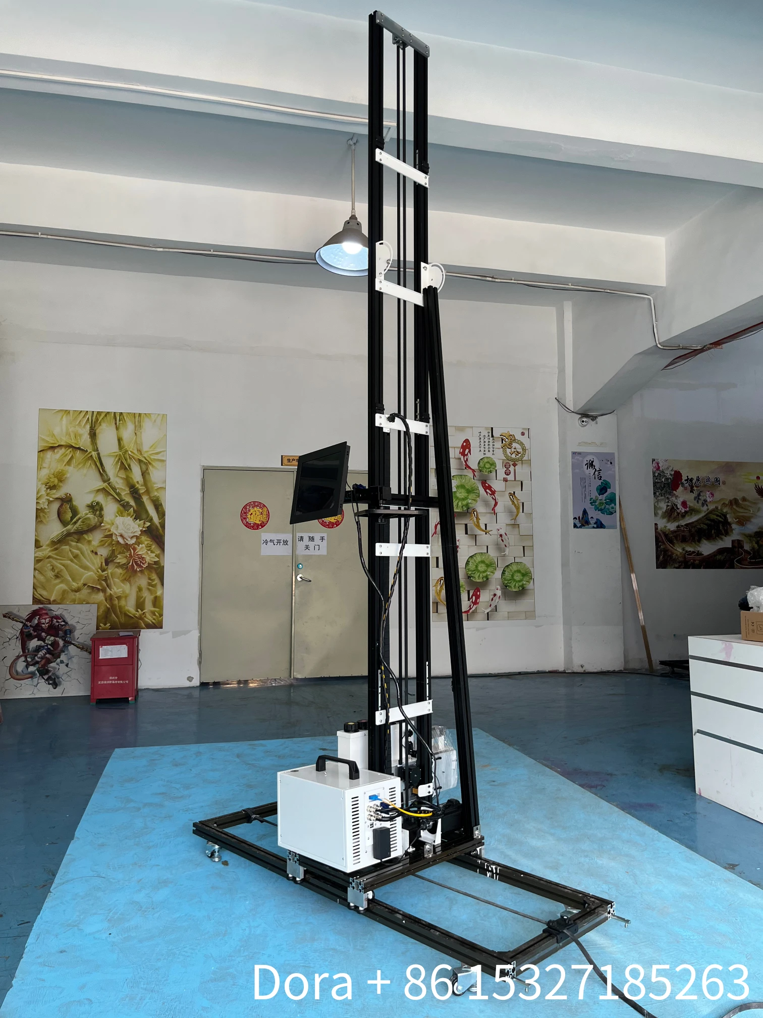 طابعة حائط بالأشعة فوق البنفسجية بطول 4 أمتار، طباعة مباشرة على الحائط، بلاط السيراميك الزجاجي، المعادن الخشبية، طابعة طباعة طلاء جدران عمودية ثلاثية الأبعاد #4