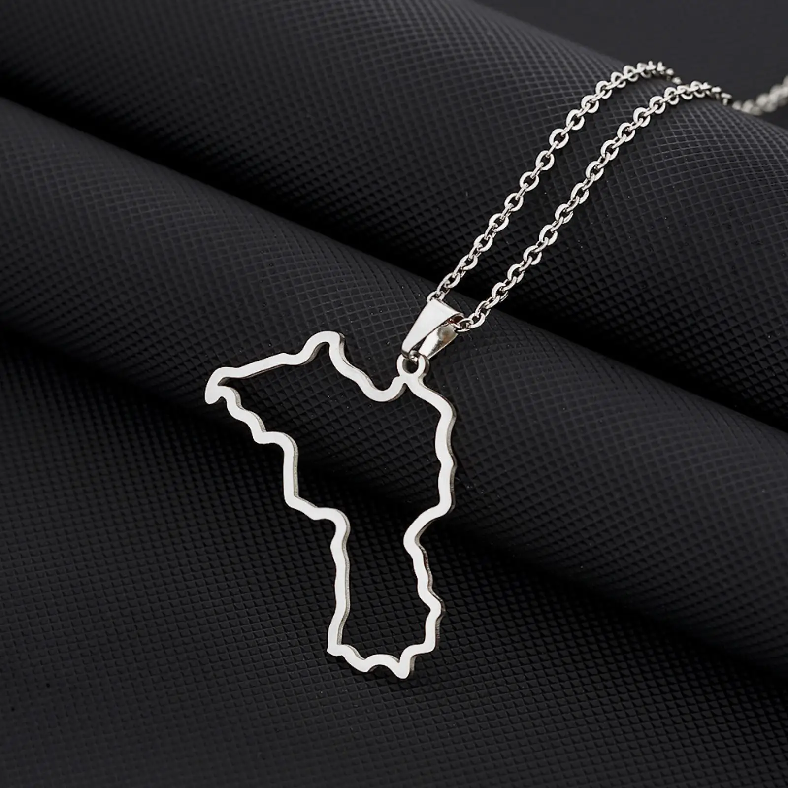 Kurdistan-Karten-Anhänger-Halskette aus Edelstahl, Ethnischer Patriotischer Schmuck, Geschenk für Männer und Frauen – Detail 6