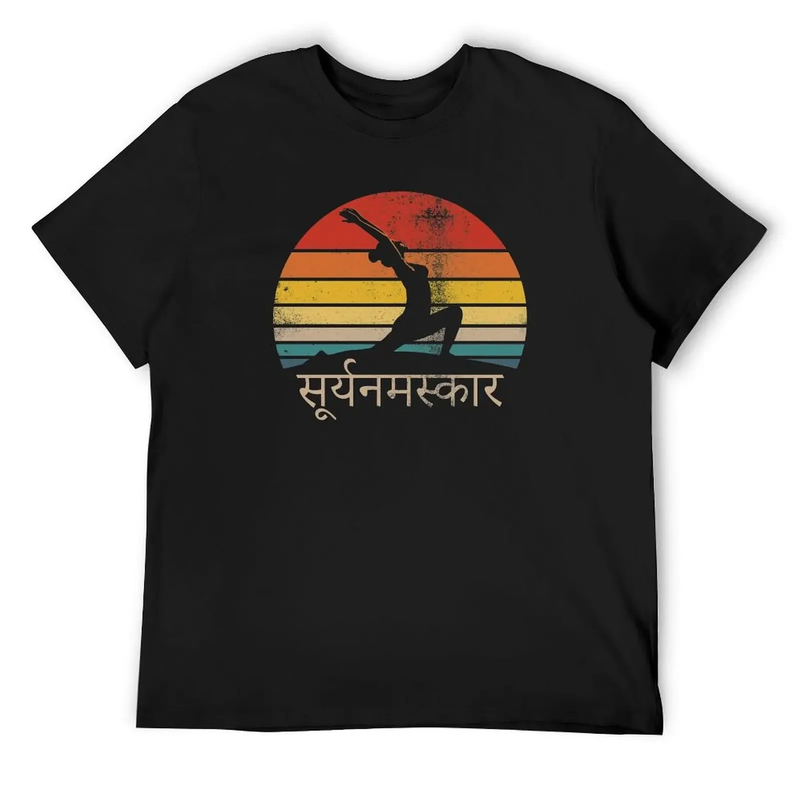 Surya Namaskara Sun Salutation Yoga T-Shirt vintage t shirts rapper graphic tees mens t shirts top quality