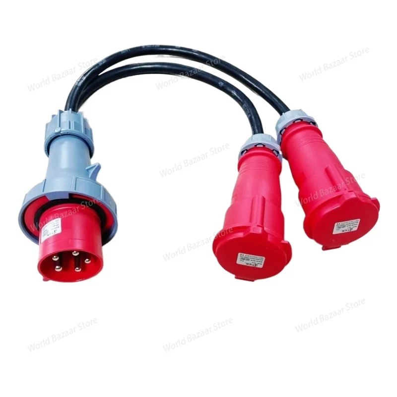 

63A or 32A cm Two 32A female, one point two, electric box power cord 63A aviation plug
