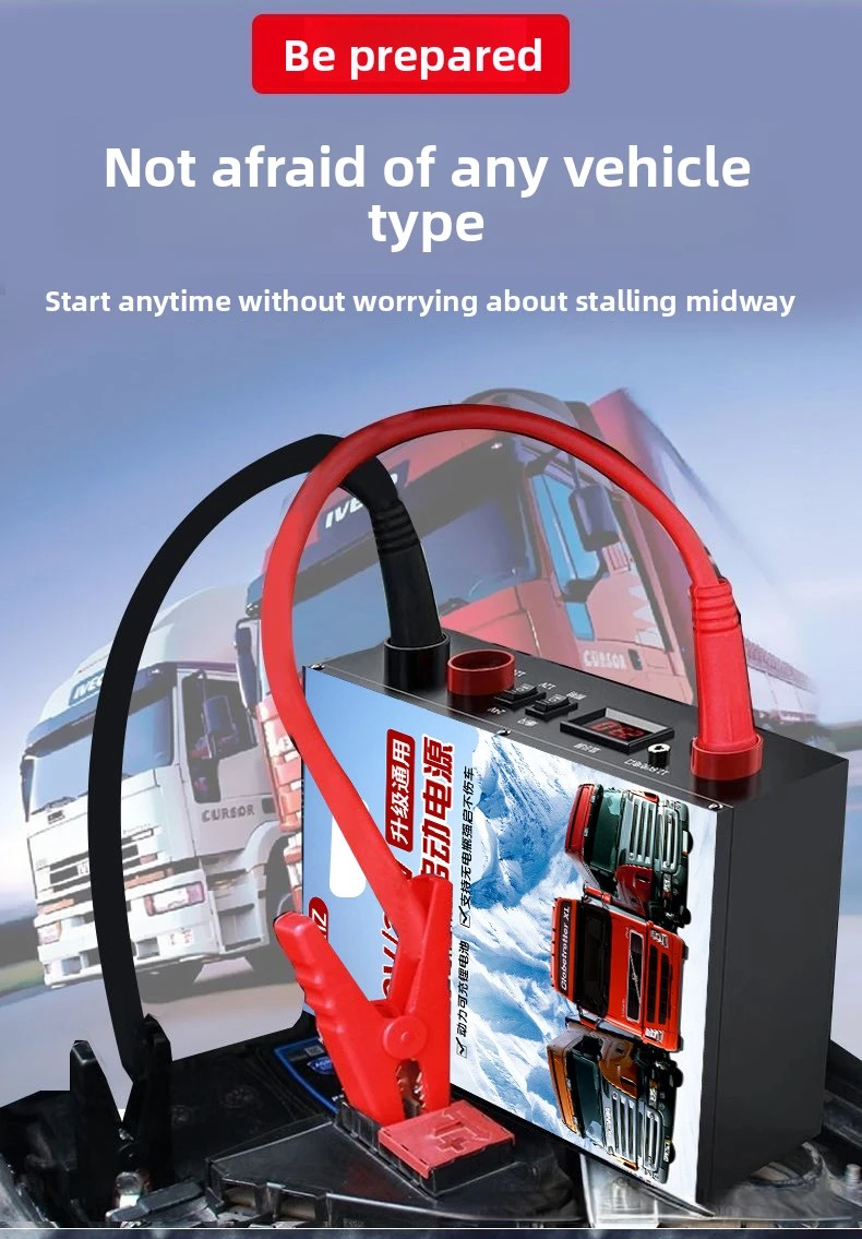 1880000mah Power Bank 6000A Jump Starter Portable Charger Car Booster 12V/24v Auto Starting Device Emergency Car Battery Starter