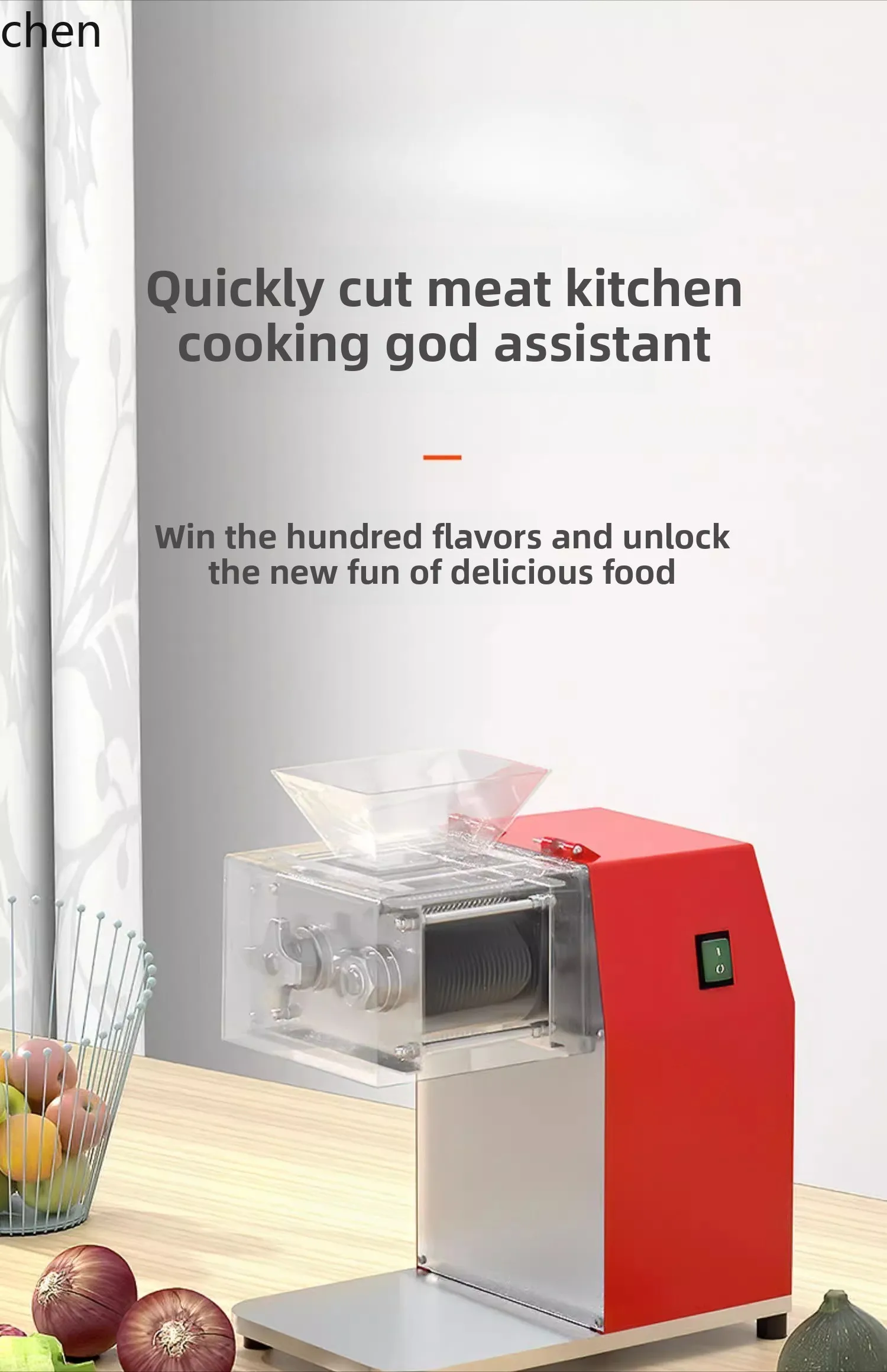 Affettatrice da tavolo elettrica automatica multifunzionale ZML ad alta potenza in acciaio inossidabile