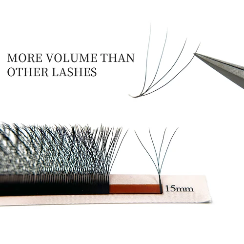 Imagen 2 del producto Pestañas en forma de diosa YY W 2D 3D 4D 5D 6D 7D 8D, extensiones de pestañas prefabricadas con floración automática, pestañas individuales naturales