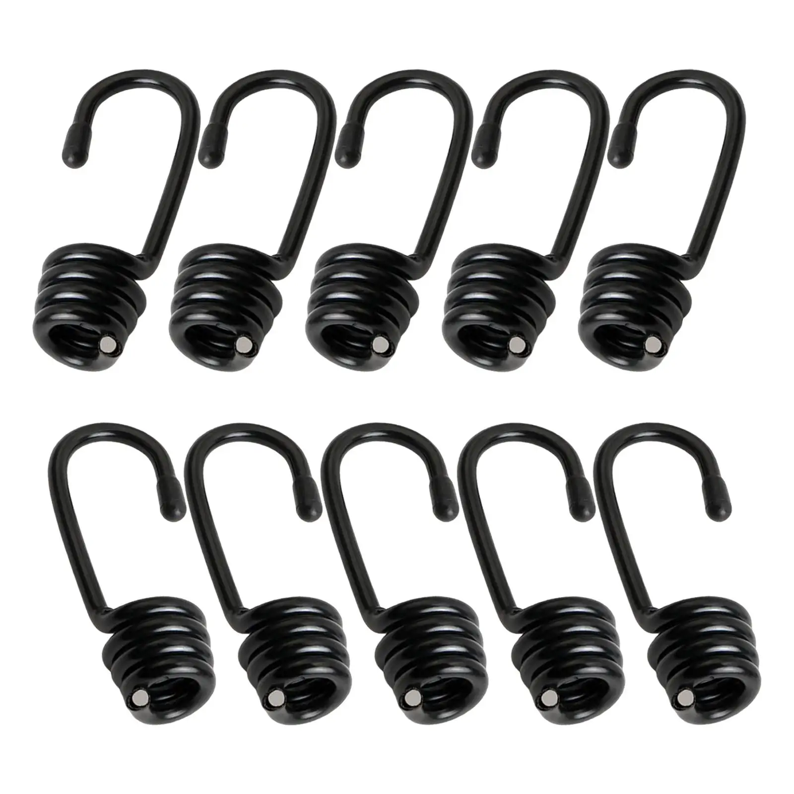 

Durable Metal Hooks for Elastic Straps - 10 Pack, Sleek Design