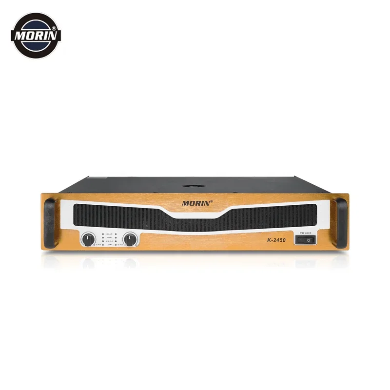 MORIN Hot Sale 2 Channel Amplifier Stereo 8 OHM  2 X 500W Sound System Professional Audio Dual Channel 1U 2U Power Amplifiers