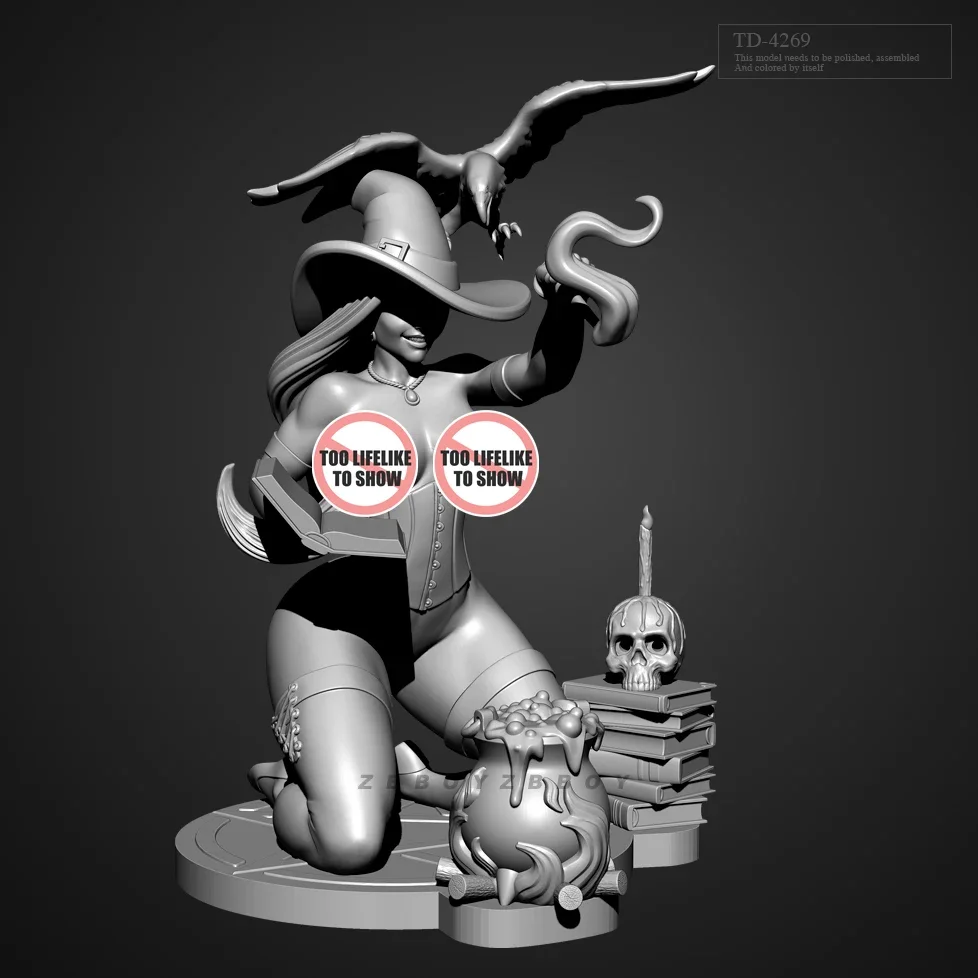 

50 мм, 75 мм, наборы моделей из смолы, красота, бесцветные и самособранные фигурки (3D печать)