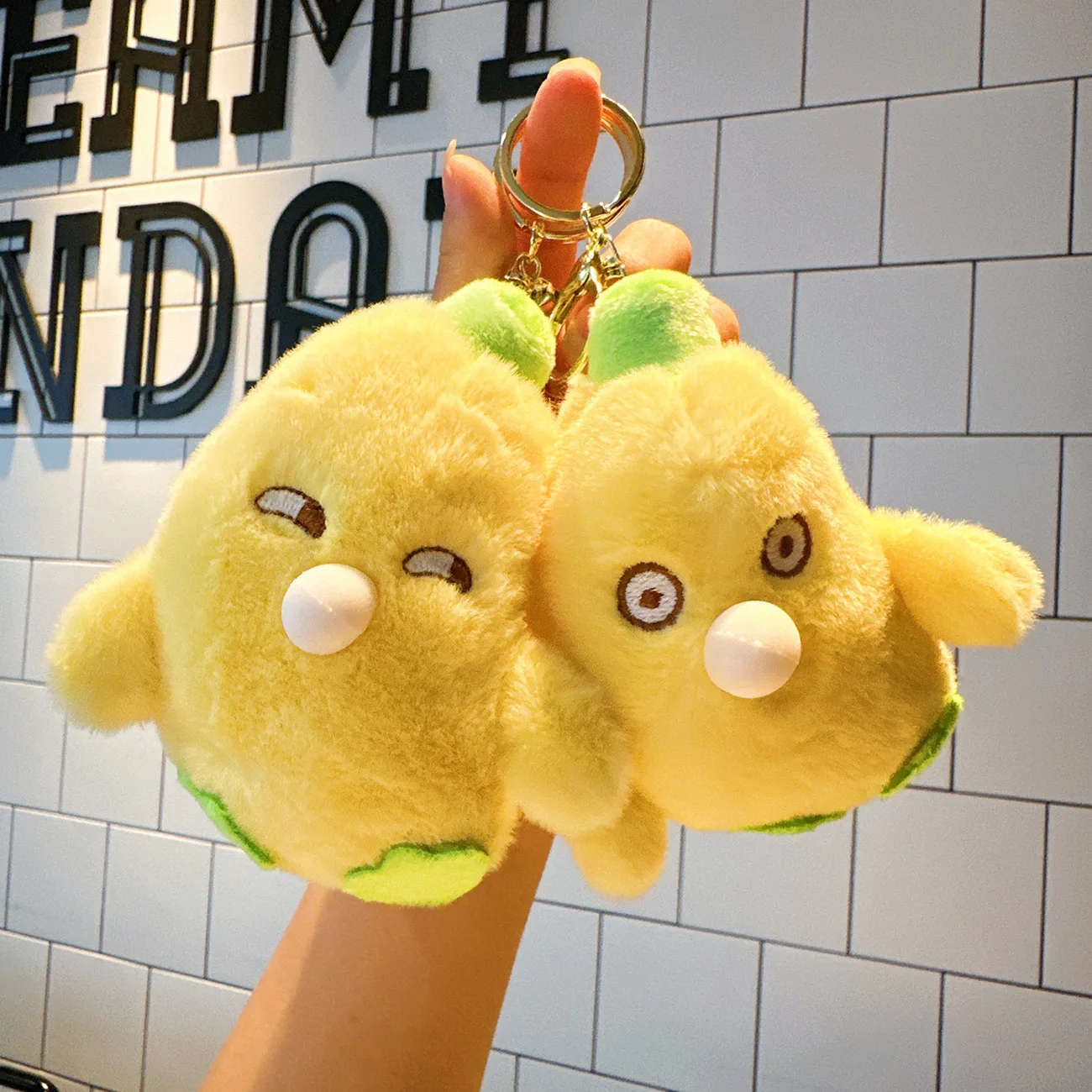 new Cute  Funny Banana Plush Pinch Fun Bubble Rich facial expressions Doll Keychain Car Bag Pendant Doll Grabber