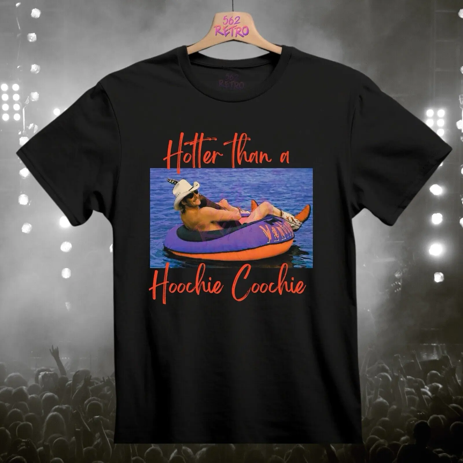 Hotter Than A Hoochie Coochie Classic Country T Shirt S 3XL