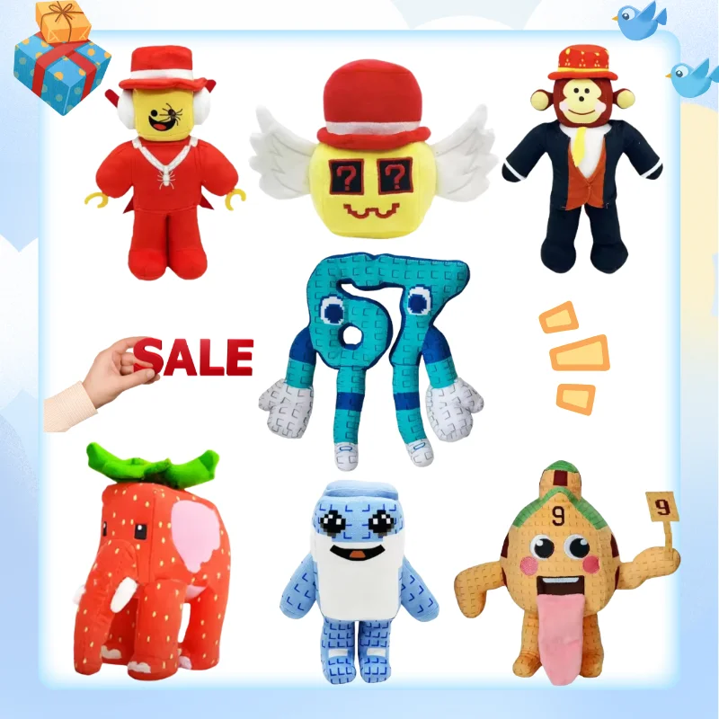 Hot Selling Steal A Brainrot Creatieve Cartoon Pluche Hanger Katoenen Rugzak Charme Kinderen Speelgoed Collectible Ornament Kerstcadeaus