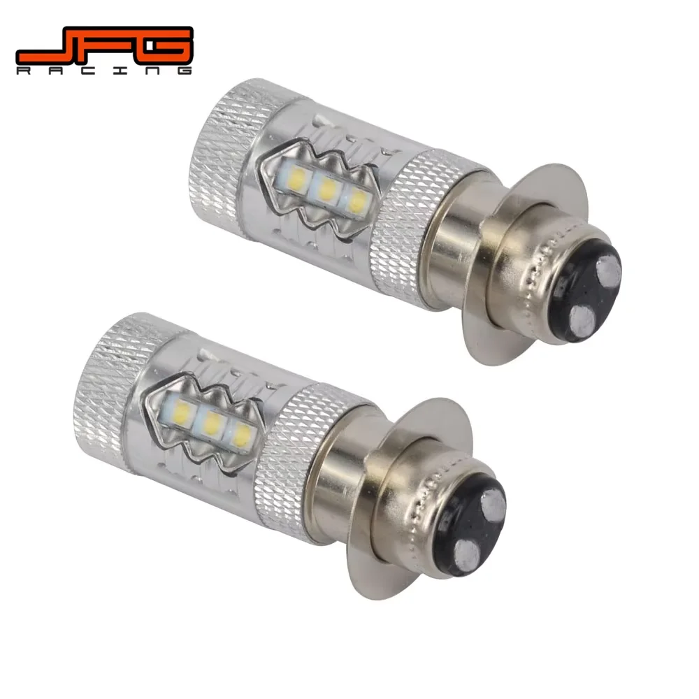 USTPO 80W Super White LED Bulbs P15D H6M universal for ATVS YFM350 400 450 660 700 Raptor Blaster200 350 YFZ450 TRX 400EX LTZ400