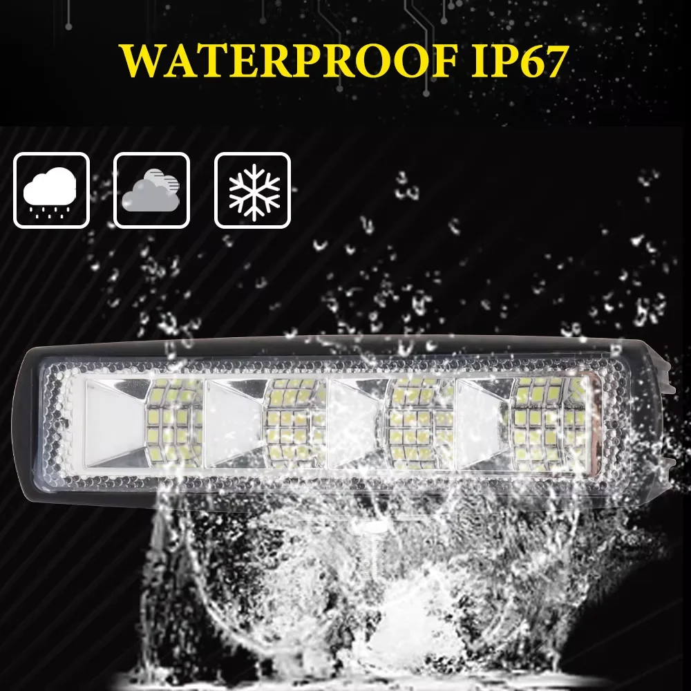 2pcs Motorcycle Headlamps Car Work lights 12V LED Bar Truck Boat Tractor Trailer Off Road Working Light LED spotlight headlamp image 5