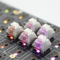 Kailh Box White Owl Switch 5Pins Clicky Tactile Mechanical Keyboard 60gf Short Spring RGB SMD Factory Lubed  For Gaming Player