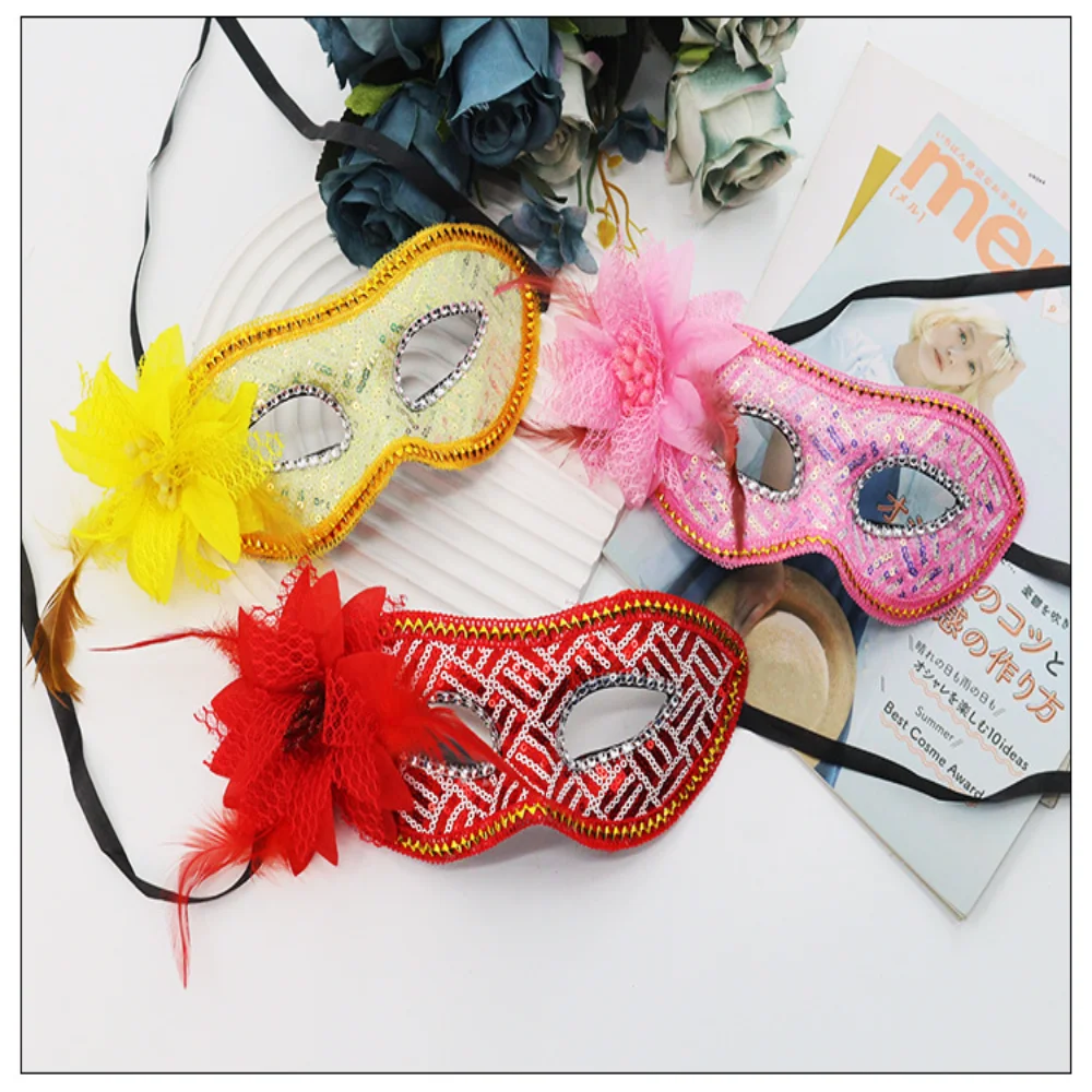 

Sequin Eyes Mask Sequin Cosplay Face Mask Masquerade Mask High Quality For Dance Club Halloween Prom