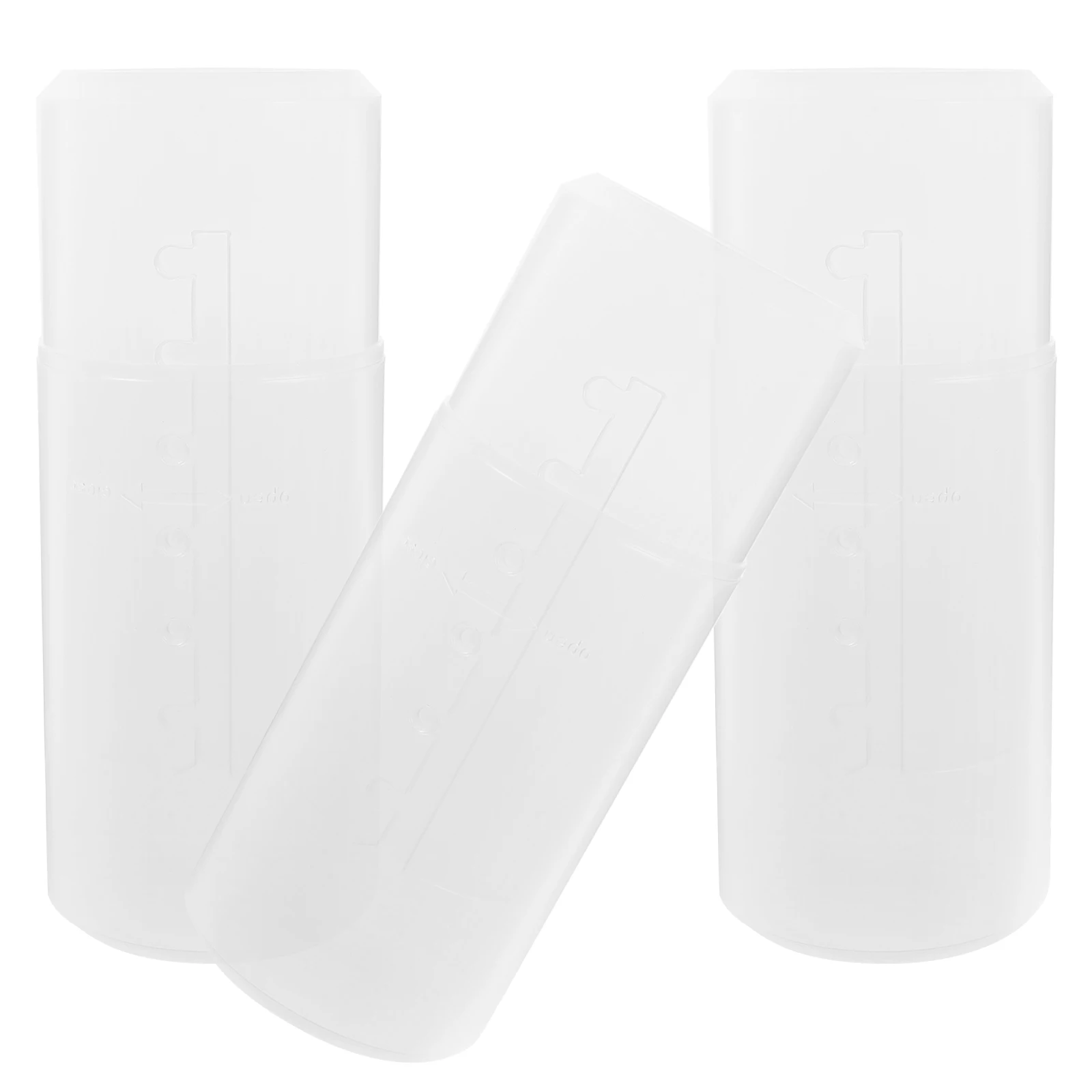 

3Pcs Dust proof Retractable Makeup Brush Holders Clear Travel Containers Plastic Storage Suitcase Accessories ganizers Beauty