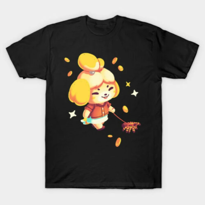 Creative Design Tarantula Island Isabelle Cartoon T Shirt. Short Sleeve 100% Cotton Casual T-shirts Loose Top Size S-3XL