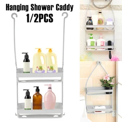 1/2Pcs Hanging Shower Caddy 2 Layers Bathroom Storage Shower Organizer Holder Houseware Supplies Accessory for mugs Shampoo Soap
