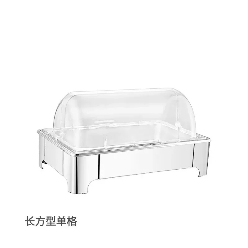 rectangle Buffet Stove Flap Buffet Stove Hotel Breakfast Display Insulation Table Stainless Steel Insulation Pot