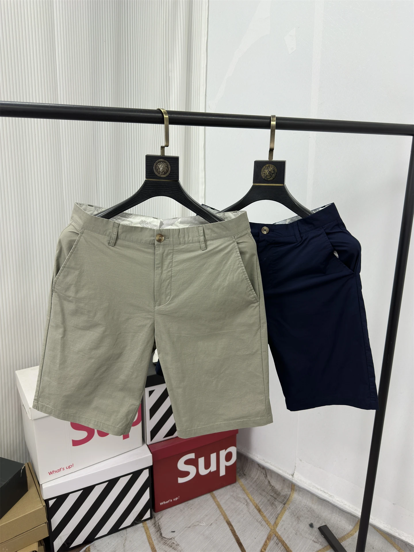 

Skin-friendly Breathable Fashionable Men's Short Pants 98% Cotton Thin Style Casual Summer Business Shorts Five-Point Pants