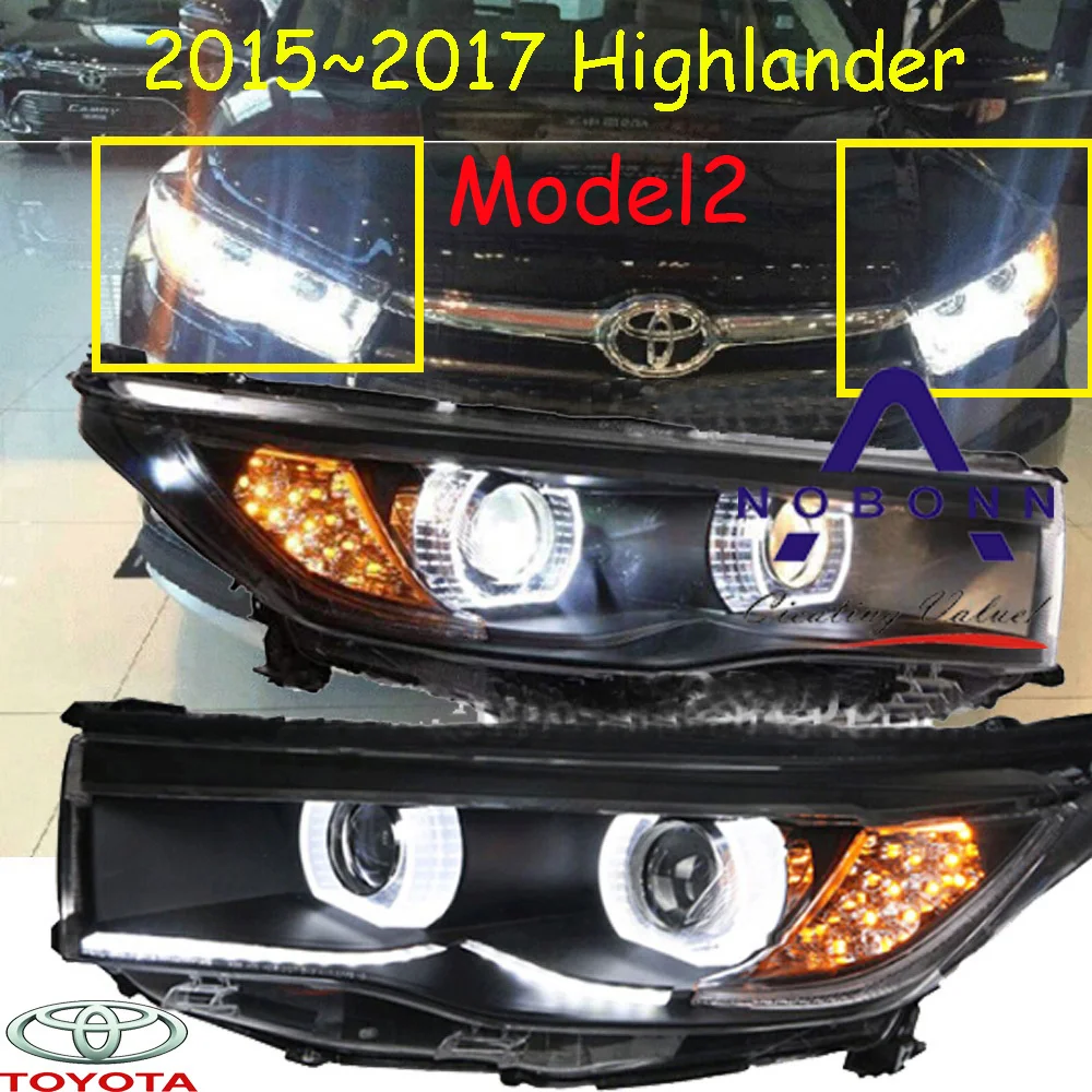 HID,2015~2017,Car Styling for Highlander Headlight,vios,corolla,camry,Hiace,sienna,yaris,Tacoma,Highlander head lamp