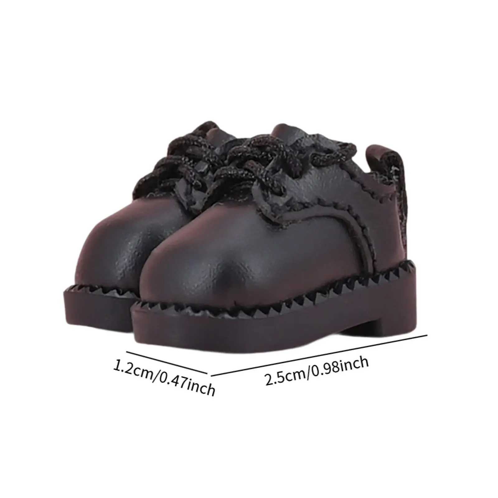 Boneca sapatos clássicos para boneca 1/12 fingir jogar brinquedo moda boneca rendas até sapatos