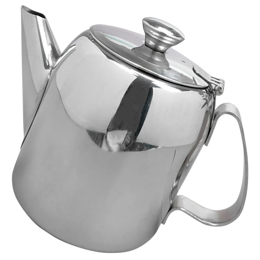 

Large Capacity Coffee Pot Stainless Steel Teapot Household Kettles Metal Tea Kettle Travel Tea Pitcher Kitchen Bar Supplies
