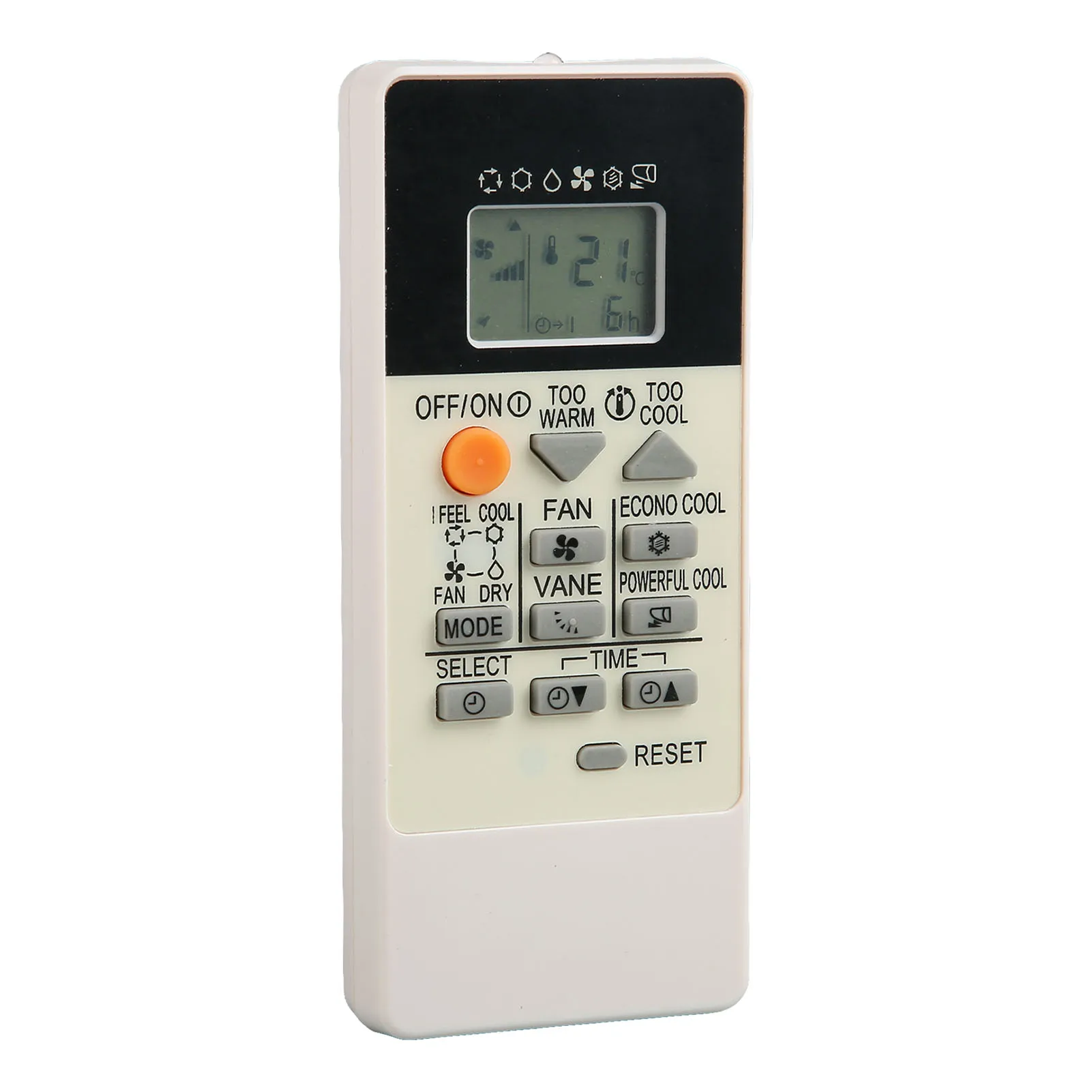 Protable Remote Control Replacement Sensitive Buttons Small Smart Air Conditioner Controller for RU18A Home Battery Not Included