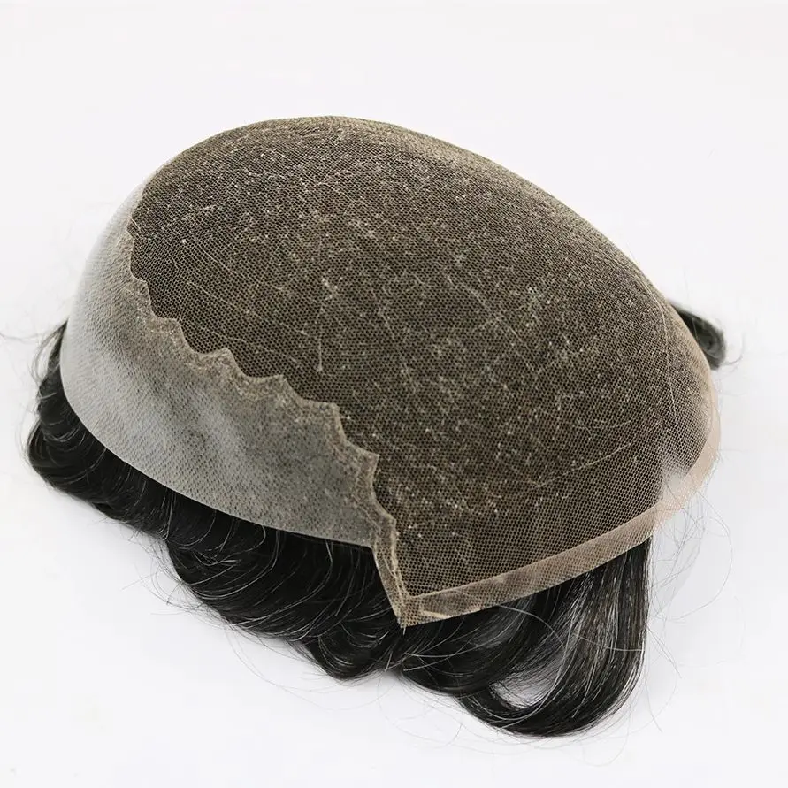 

# 1b20 # 1b30 # 1b65 # 1b80 черный, серый мужской парик Q6, мужской парик, дышащий швейцарский кружево и искусственный 100% замена человеческих волос, капиллярный