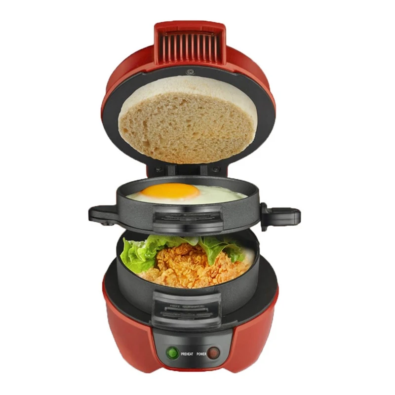 Non-Stick Multifuncional Hamburger Press Patty, Burger Maker, Máquina de bife, Burgeromelete de carne, US Plug