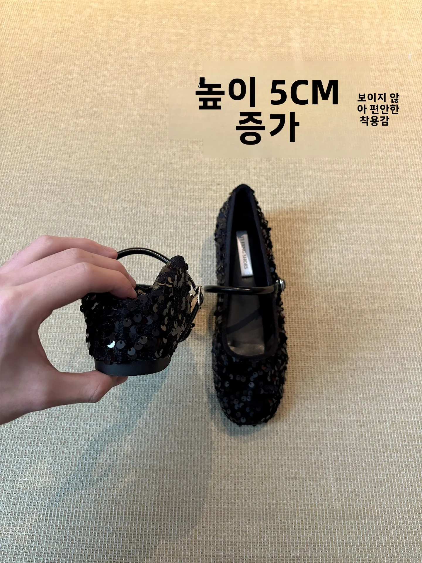 lamb-leather-mary-jane-oes-women's-spring-summer-faion-casual-slip-on-single-oes-sequin-slow-mouth-anti-slip-rubber