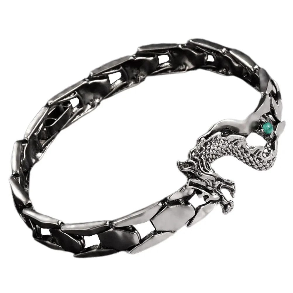 سوار تنين متين مصنوع من مادة صلبة عصرية لتزيين المعصم والمجوهرات الجمالية هدية مثالية للنساء