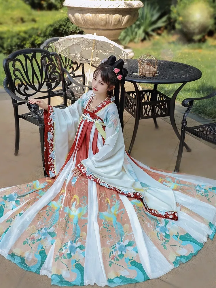 original-improved-hanfu-women's-qingling-spring-summer-new-sle-northern-and-southern-dynasties-chest-length-dr-daily-dr