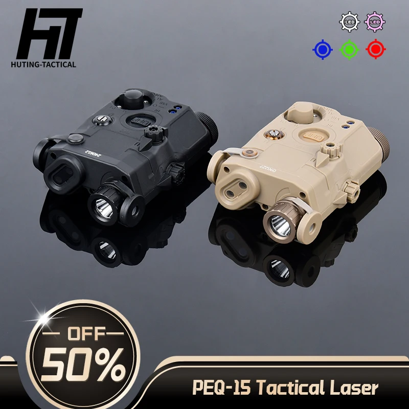 

AN/UHP PEQ-15 Airsoft Red Green Blue Dot Laser Sight PEQ15 Battery Box Tactical SF M600 M300 M600C Flashlight Weapon Light