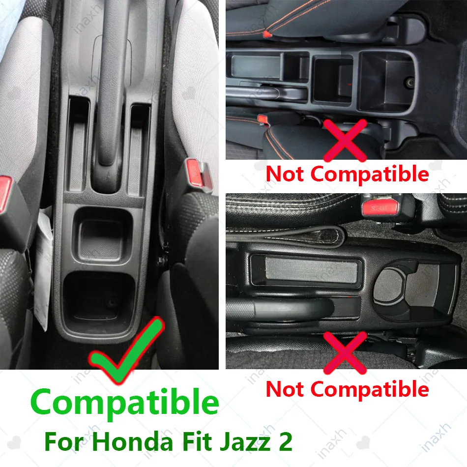 For Honda Jazz Armrest box For Honda Fit Jazz 2 Car Armrest 2008-2013 2009 2010 2011 2012 Arm Storage box car accessories