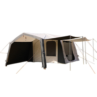 Oxford Fabric PVC Inflatable House Tent 8-10 People Outdoor Two-room Luxury Camping Air Tent