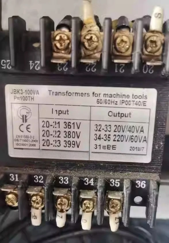 JBK3-100VA Luftkompressor-Transformator, 380 V bis 220 V/24 V anpassbar