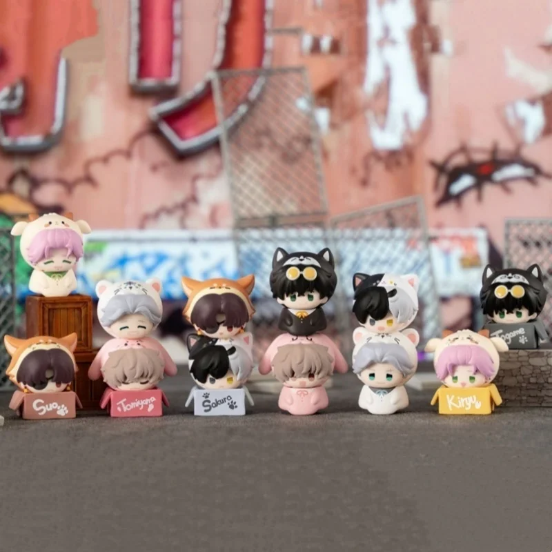 Boneka Figur Anime Mini Lucu Asli Baru, Kotak Buta, Aksesoris Dekorasi Meja, Mainan, Tas Tebakan, Dekorasi Meja, Hadiah