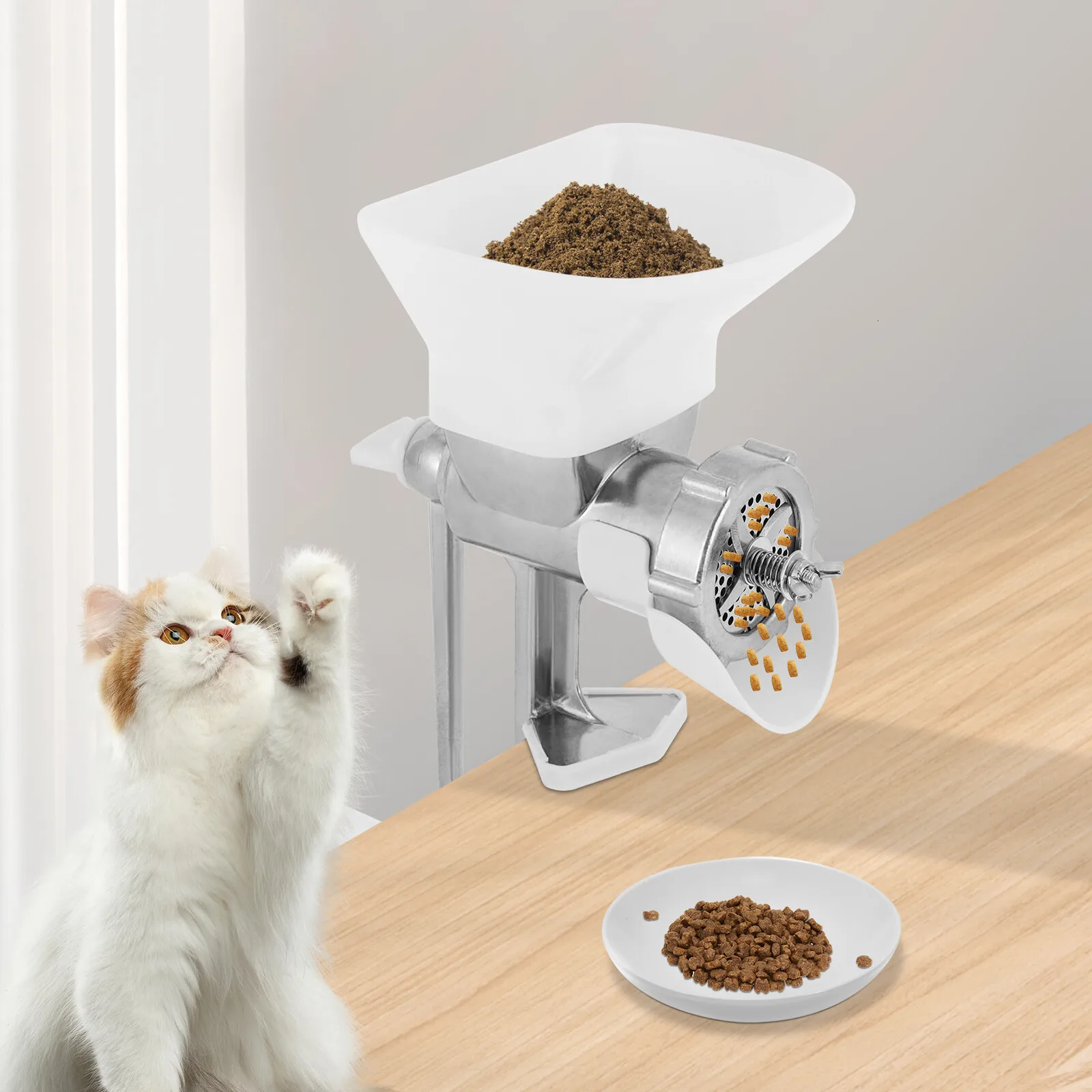 3 มม./0.12in คู่มือนกตกปลาเหยื่อ Granulator Pelleter อาหารสัตว์เม็ดเครื่อง