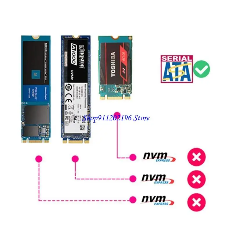 P82A NGFF Card 6 Adaptador IPFS Conversor disco rígido ASM1061
