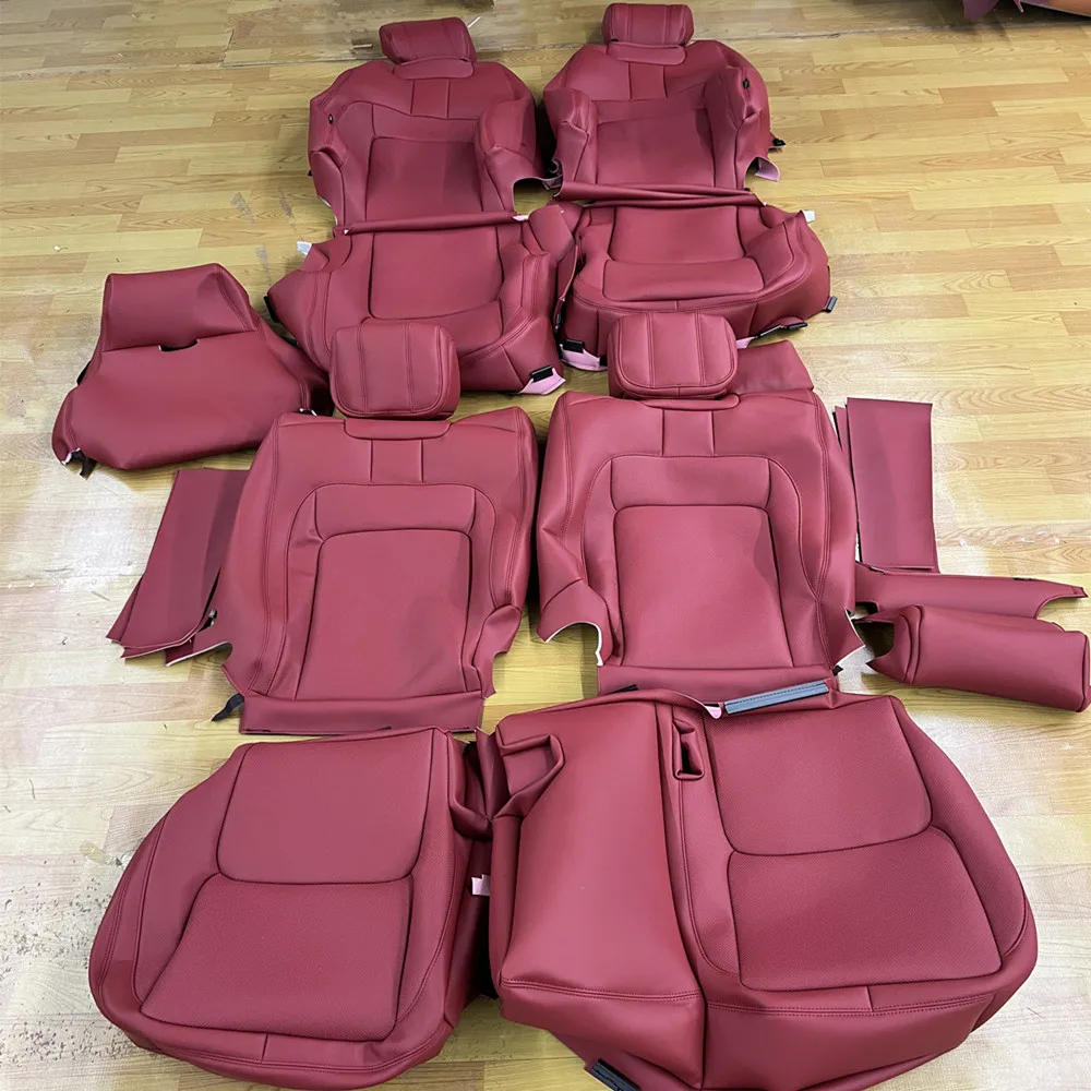 

Full Set Luxury Cowhide Leather Seat Cover Custom Fit Interior Upgrade for Vogue L322 L405 L460 Sport L320 L494 L461