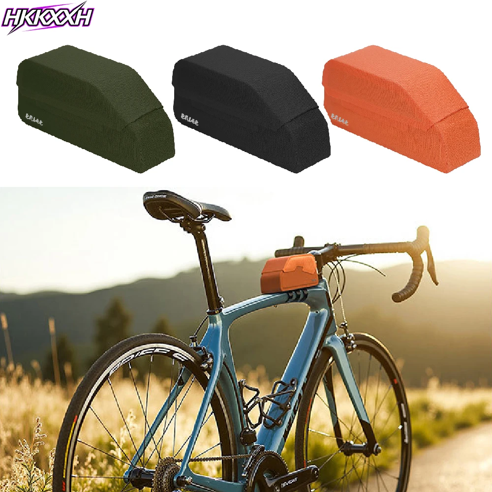 1 Stück Fahrradrahmentasche mit Magnetverschluss Wasserdichte Fahrrad-Oberrohrtasche Bikepacking Fahrradwerkzeug-Aufbewahrungstasche