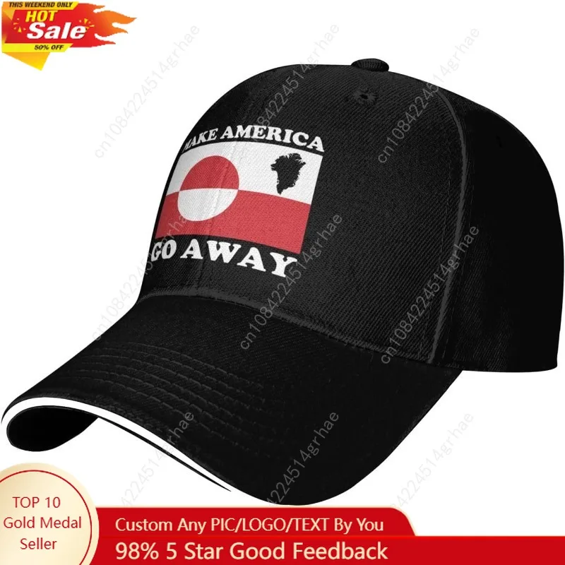 

Greenland Not for Sale – Make America Go Away Baseball Caps Dad Hat Adjustable Trucker Hats for Men Women