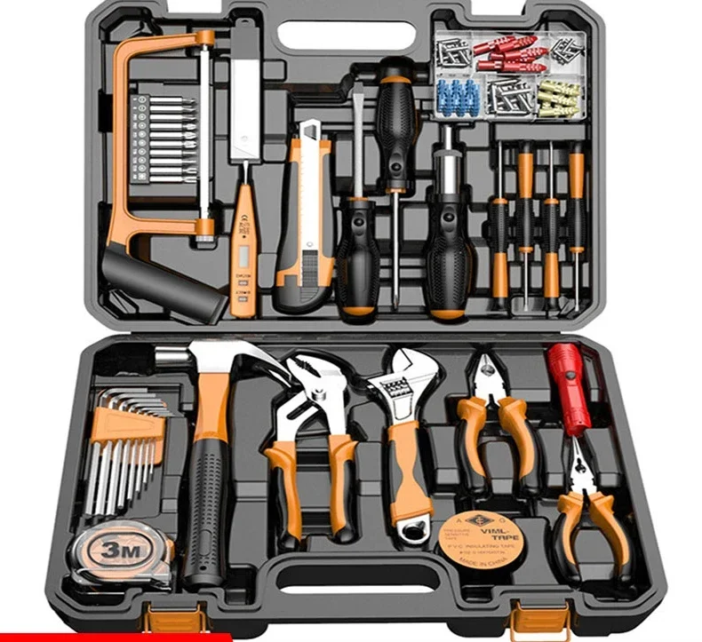 Complete Tools Set Hand Tools Complete Toolbox Mechanical workshop Electrician Woodworking Screwdriver multimeter multitool Tool