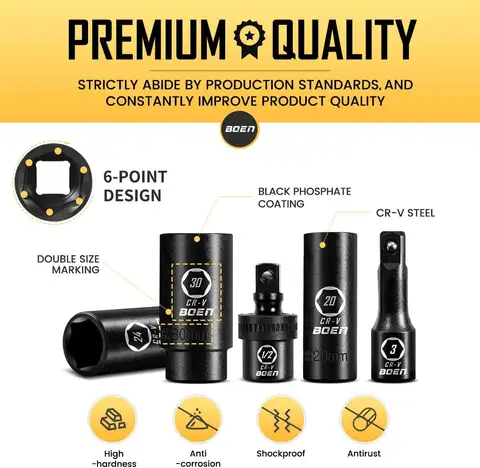 10 best sales मीट्रिक सॉकेट सेट - №9