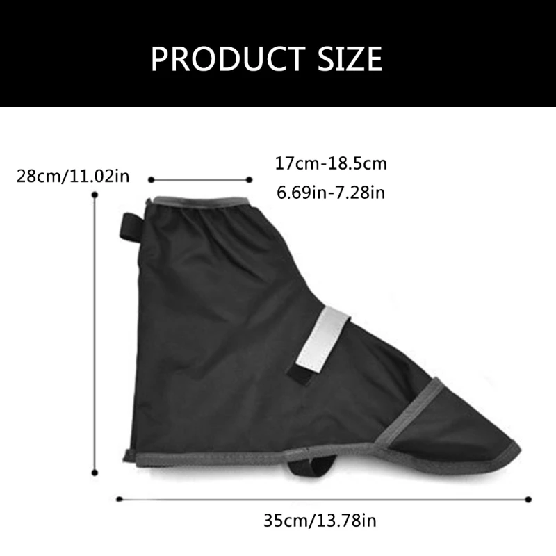 Nonslip Rain Boot Shoe Covers Bicycles Overshoes Waterproofs Reusable Shoe Covers for Rain, Hiking, Cycling, Mud & Snow