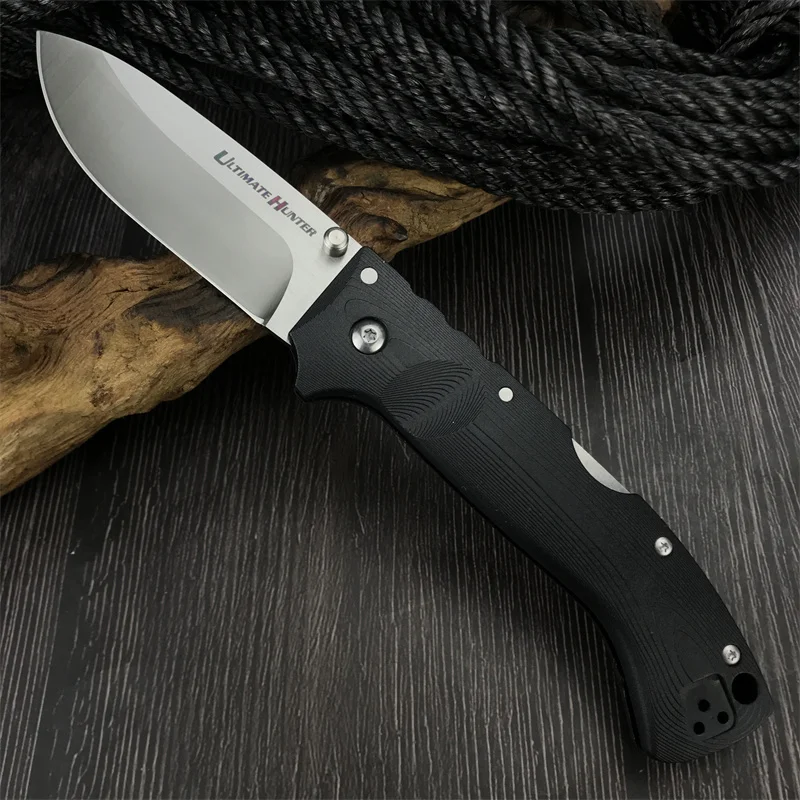 Cold 30ULH folding Knife, Outdoor Tactical Hunting Self-defense Rescue Pocket EDC Tool Nylon Wave Slim Handle, Men\'s gift