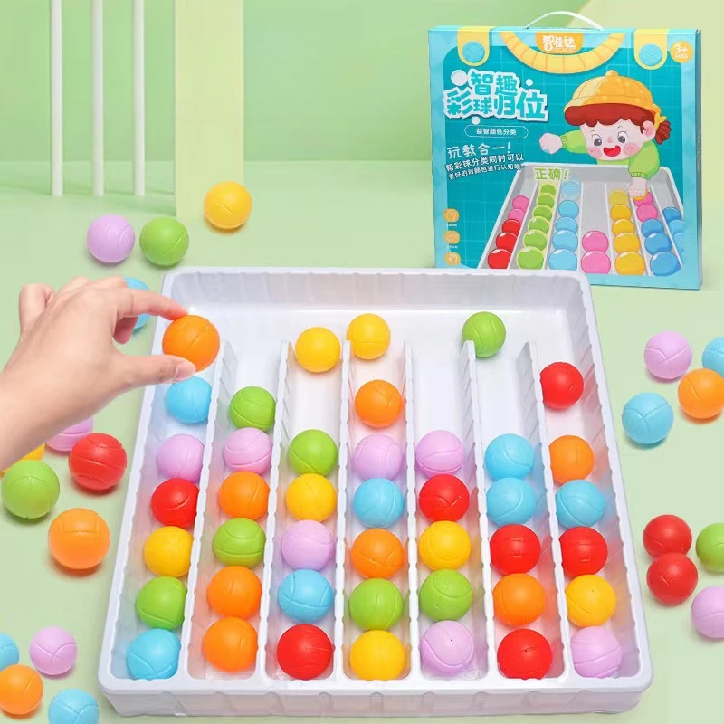 Flexibles Finger-Schachbrett, der den Ball in der Palme der Eltern-Kind-Interaktives Puzzle-Spielzeug rollt, Lern- und Bildungsspielzeug