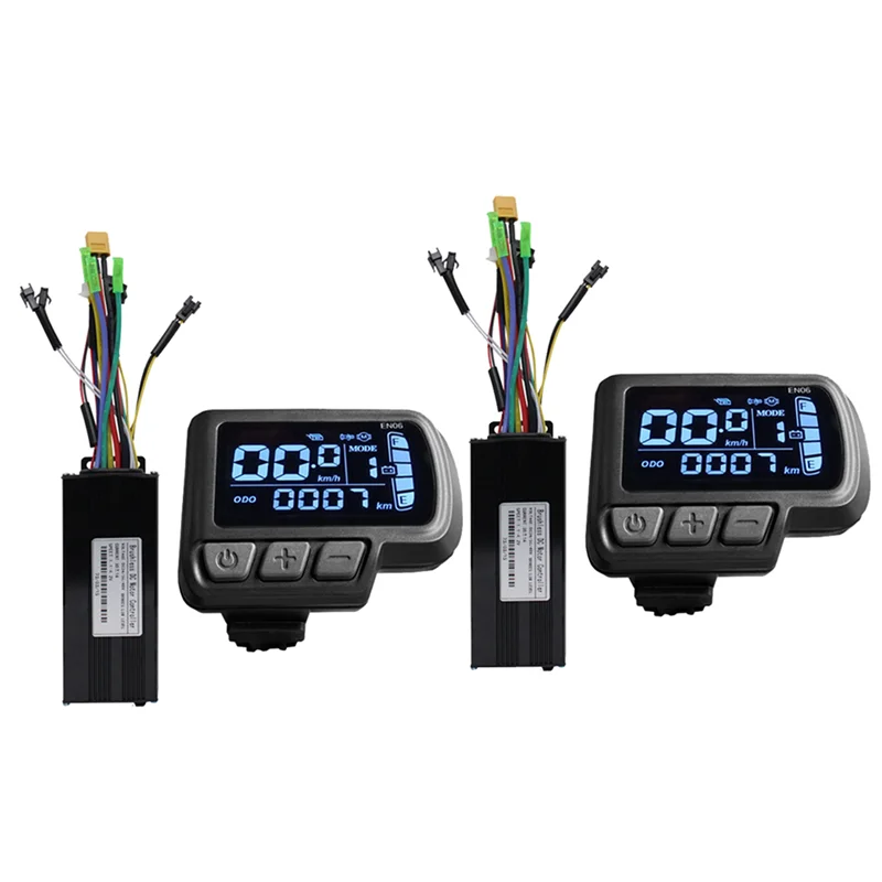 

ABHT-2X Ebike Motor Controller LCD LED Display 36V 48V 30A 750W 1000W 2 Model Sinewave Controller Electric Bicycle EN06