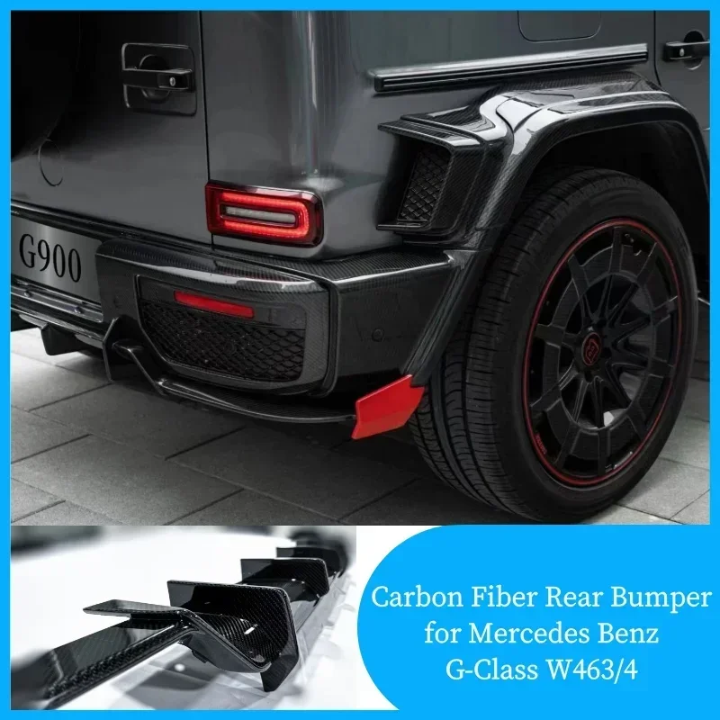 

Body Kits Carbon Fiber Rear Bumper For Mercedes Benz G-Class W464 G900 G63 Rear Lip Splitters Rear Diffuser Spoiler