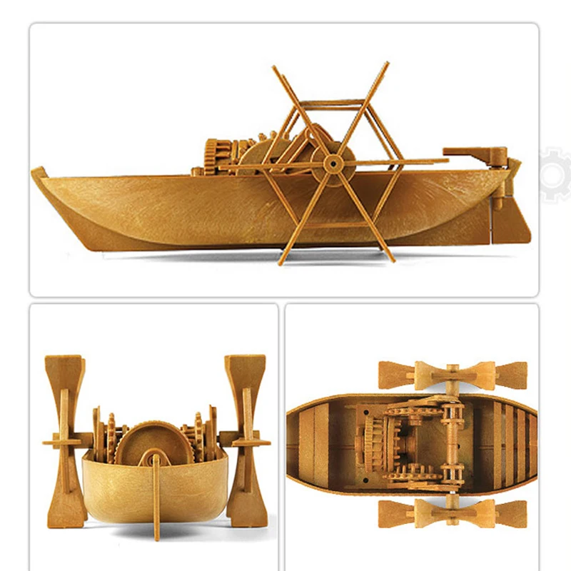 Kayak Model Kit DIY Hand-assembled Boat Model Toy Gift Boat Model Decoration Ornaments Creative Boat Kit